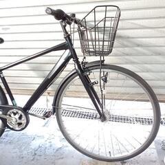 自転車中古　クロスバイク　Fermata　外装6段変速　オートライト　カゴ鍵付き　タイヤ27インチ　カラーブラック