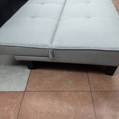 😉未使用品😉大川家具直送 ソファベッド ファブリック グレー リクライニング😉2757