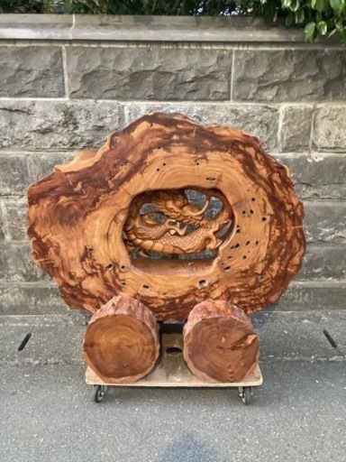 N 貴重な屋久杉の衝立