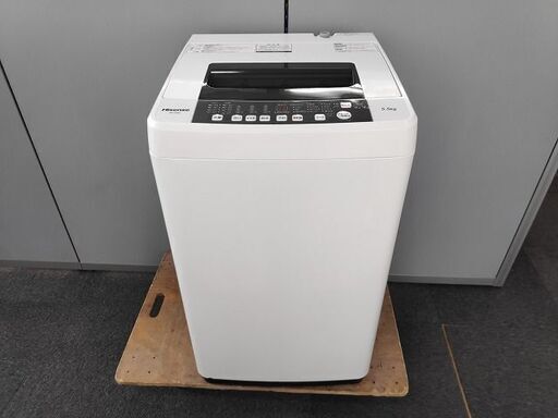 ハイセンス　全自動洗濯機　HW-T55A『中古、ゴミ鳥ネット無し、足元小錆あり』2017年式