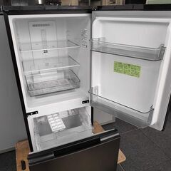 シャープ SJ-D15H-H 2ドア冷蔵庫 ダークグレー色 152L『中古美品』2022年