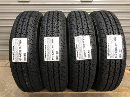 SUPER VAN 145/80R12 タイヤ 4本セット SUPER VAN 356 145/80R12