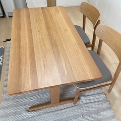 【4/30締切】無印良品　ダイニングテーブル チェア セット