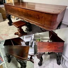 【激レア 超希少なピアノ】【金額相談可能】スクエアピアノ 1872年 アメリカ製