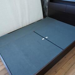 ニトリ　ダブルベッド　グラン　二層ポケットコイルマットレス付