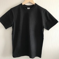 Tシャツ　厚手　M号　綿100% 無地　黒　2回使用