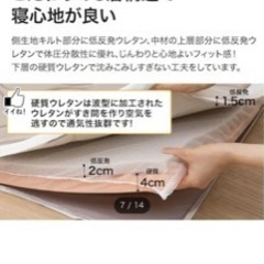 ニトリ　敷布団　マットレス　低反発