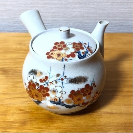 九谷焼 急須 梅 花柄