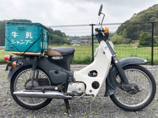 希少 1969年式  行灯カブ70 牛乳石鹸 配達車 スーパーカブ ビンテージ 実働 整備済み