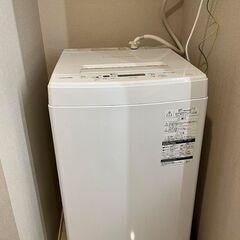 【ネット決済】東芝洗濯機4.5kg 2017年製　ホワイト
