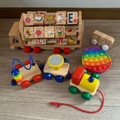 おもちゃ 木製 列車 アルファベット 車 知育玩具