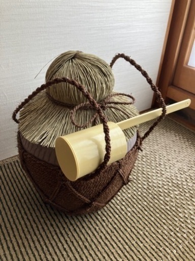 13年熟成泡盛の縄巻三升壺（未開封）