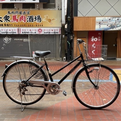 【大特価❗️早い者勝ち❗️】 27インチ オートライト 6段変速 ママチャリ ⚠️他にも中古自転車いっぱい出してます
