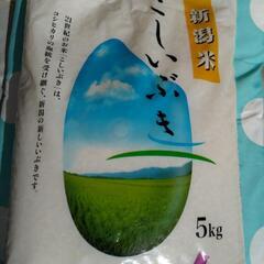 米。未開封。新潟県産こしいぶき精米5kg 