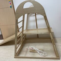 木製ジャングルジム 滑り台 雲梯