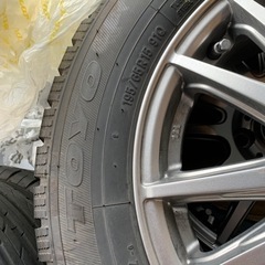 【中古】パリ溝スタッドレス&アルミ4本セット　　195/65R15