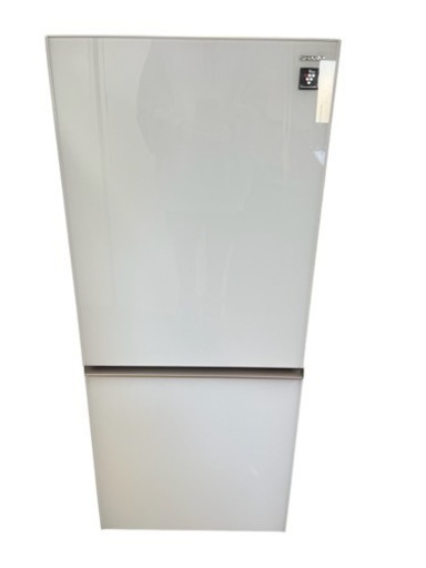 NO.384【2018年製】SHARP ノンフロン冷凍冷蔵庫 SJ-GD14D-W 137L