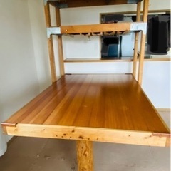 お渡し10月⭐︎ワインラック付き　作業台　テーブル　ワークテーブル