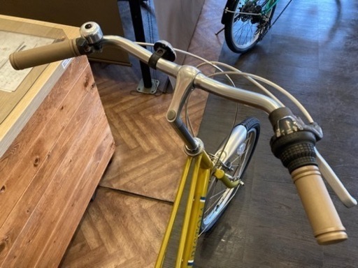 前後タイヤ新品！】6段変速 20インチミニベロ マスタード