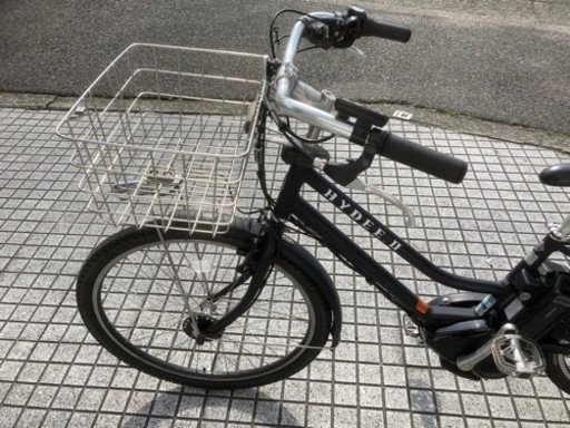 【子乗せ電動自転車】オススメ❗️HYDEE.B ブリヂストン製　バッテリー、前タイヤ新品❗️若林自転車　唐崎店　SALE中❗️