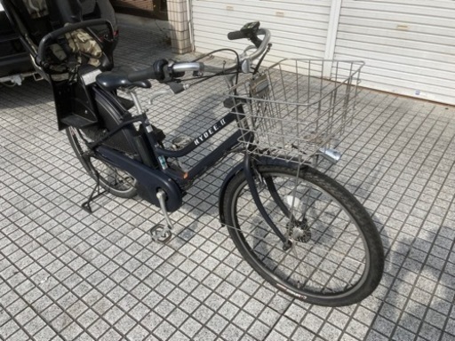 【子乗せ電動自転車】オススメ❗️HYDEE.B ブリヂストン製　バッテリー、前タイヤ新品❗️若林自転車　唐崎店　SALE中❗️