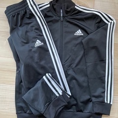 adidas ジャージ 上下セット メンズ LL 黒 