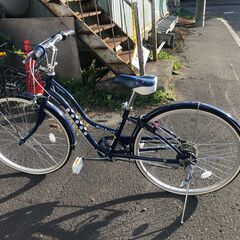 ★サビなし！！ピカピカ超美品★ブリヂストン BRIDGESTONE WB664 [子ども用自転車 ワイルドベリー 26型 外装6段変速 スターネイビー]