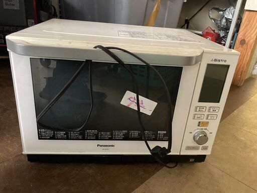 ☆中古￥9,800！Panasonic　スチームオーブンレンジ　家電　NE-BS601-W型　【BD094】