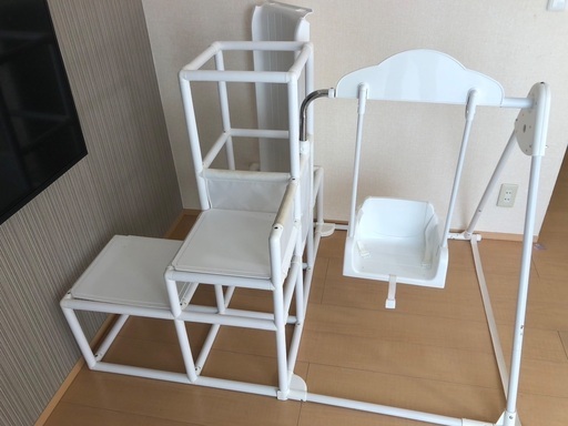 おりたたみロングスロープ キッズパーク すべり台 ジャングルジム ブランコ 鉄棒 大型遊具 野中製作所