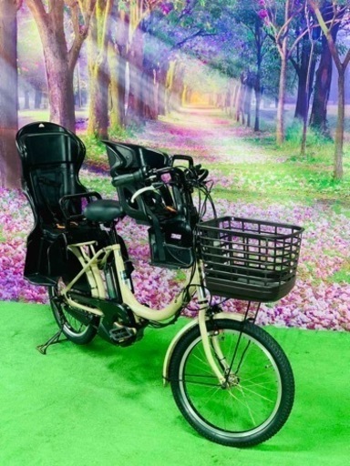 ❹ 5117子供乗せ電動アシスト自転車ヤマハ3人乗り対応20インチ
