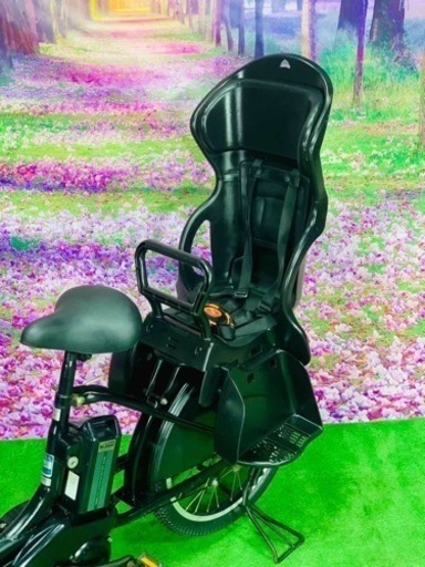 タイヤ新品 電動自転車 バッテリー良品 子供乗せ 20インチ 緑 ヤマハ