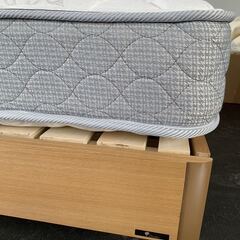 中古フランスベッドＦＲＡＮＣＥＢＥＤマットレス付きセミダブルベッド