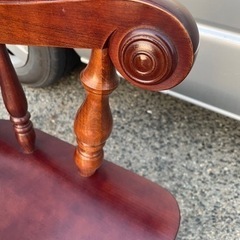 かしわ ひじ掛け付き ダイニングチェア   ハイバック