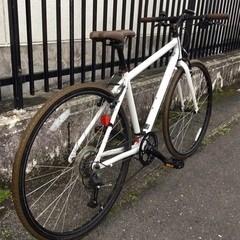 ＜整備済・美品車＞シェファード・ライトウェイ・クロスバイク・ホワイト外装7段変速・ピカピカ♪