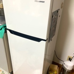 冷蔵庫　動作確認済み　120L 2018年製　無料で差し上げます