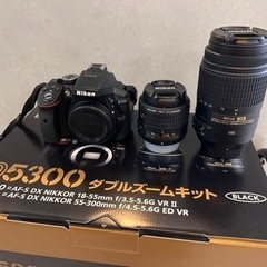 最終値下げ❣️Nikon デジタル一眼レフカメラ D5300ダブルズームキット