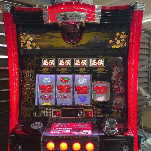 【パチスロ実機】アムテックス★S花伝M9-30【コイン不要機付】