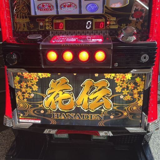 【パチスロ実機】アムテックス★S花伝M9-30【コイン不要機付】