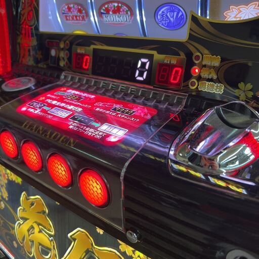【パチスロ実機】アムテックス★S花伝M9-30【コイン不要機付】