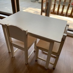 もらってください。IKEA 子ども用テーブルと椅子