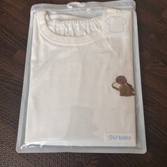 GU かんたんTシャツ100cm（ホワイト）