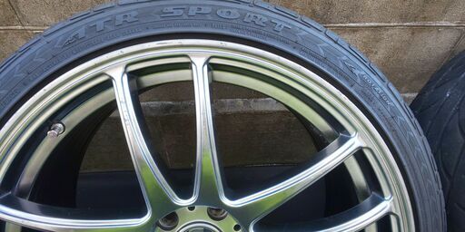 19インチアルミホイール 8.5J 注文 OFF+38 225/40R19 4本 