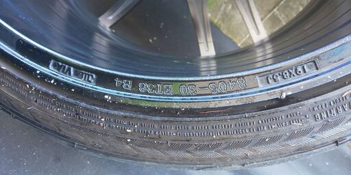 19インチアルミホイール 8.5J OFF+38 225/40R19 4本 【公式通販】
