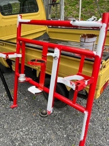 消防団で使用されていたスピーカー、ランプ等