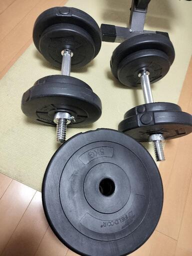 KAPEO トレーニングベンチ ダンベル2個 折り畳み式 耐荷重400KG
