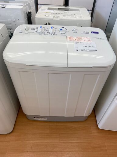 ★ジモティ割あり★ YAMADA 二槽式洗濯機 5.5ｋｇ 22年製 動作確認／クリーニング済み YJ021