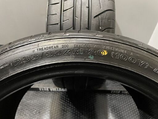 未走行に近い DUNLOP SP SPORT 600 DSST CTT 285/35ZRF20 20インチ 夏