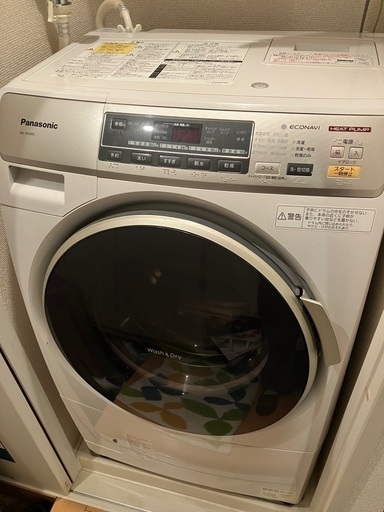 ドラム式洗濯機　Panasonic パナソニック　ヒートポンプ　洗濯乾燥機　ドラム型洗濯機
