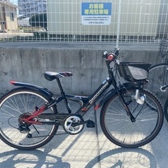 ブリジストン 24インチ 6段変速 男の子 ブラック 中古自転車...