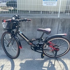 ブリジストン 24インチ 6段変速 男の子 ブラック 中古自転車 子供用